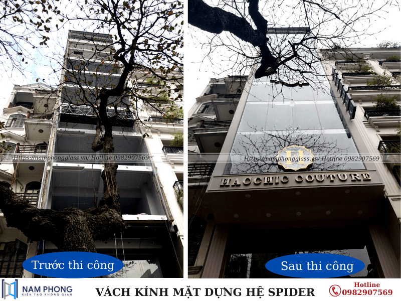 Vách kính mặt tiền cho Showroom thời trang