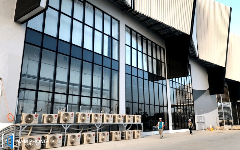 Vách kính mặt tiền hệ mặt dựng lộ đố-CTy Landco-Khắc Niệm-Bắc Ninh