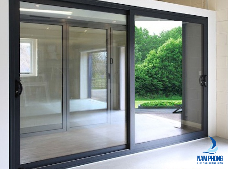 cửa nhôm xingfa 2 cánh lùa