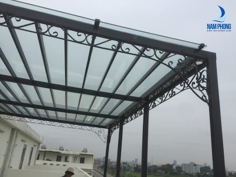 mái che kính cường lực đẹp