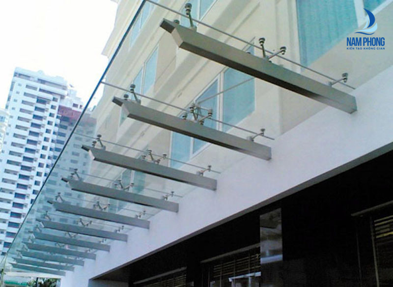 mái che kính cường lực đẹp