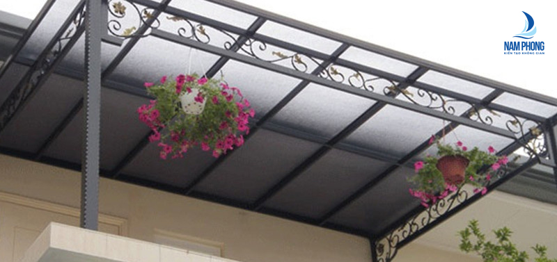 mái che kính cường lực