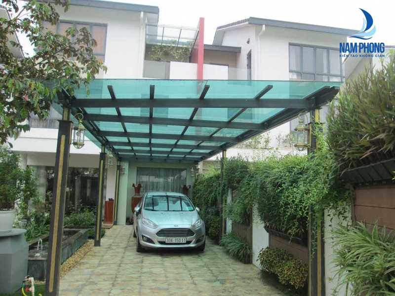 mái che kính cường lực