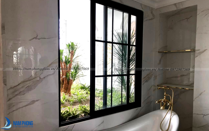 Cửa sổ lùa treo nhôm xingfa tinh tế