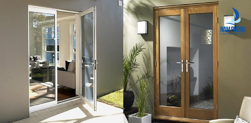 Cửa nhôm 2 cánh xingfa mở quay