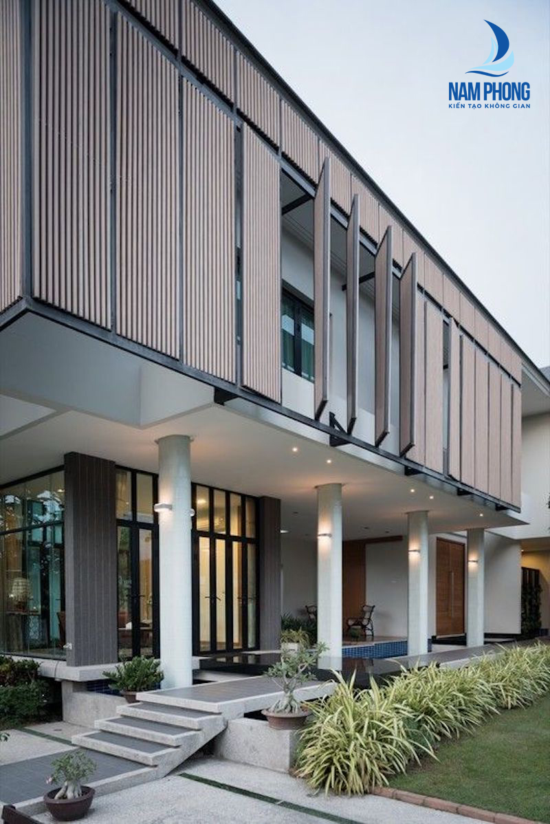 mẫu lam nhôm chắn nắng