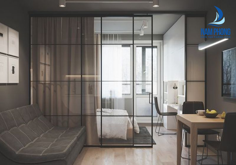 Mẫu thiết kế vách ngăn phòng ngủ