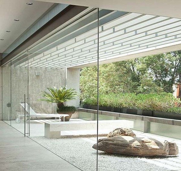 vách kính không khung