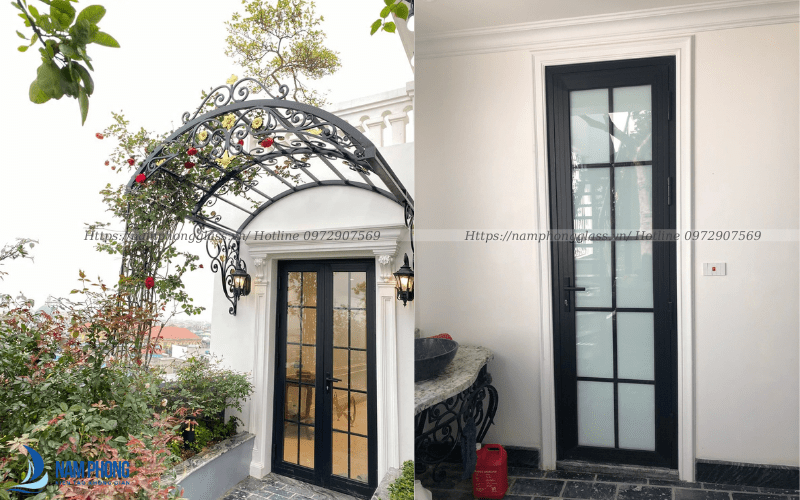 giá mái kính cường lực 10mm