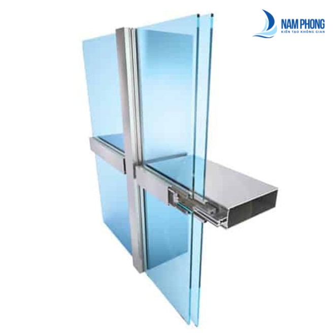 cau tao vach kinh mat dung he unitized