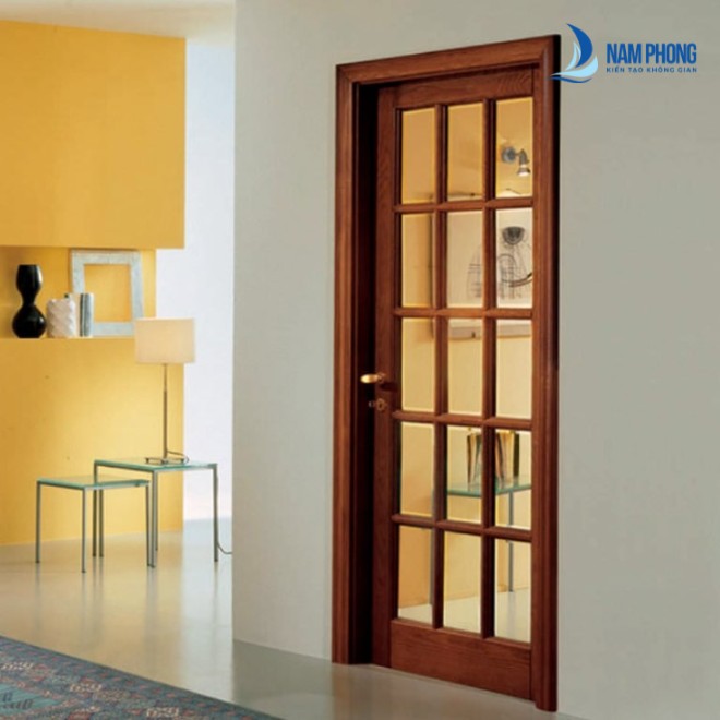 mau cua kinh cuong luc khung go 1 canh