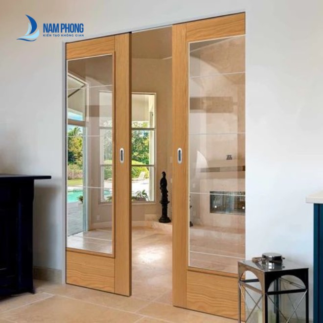 mau cua kinh cuong luc khung go 2 canh