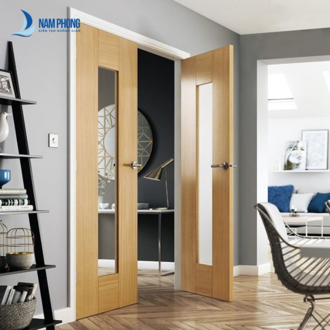 mau cua kinh cuong luc khung go 2 canh