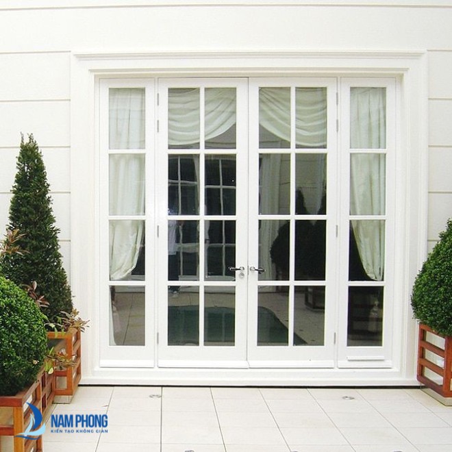 mau cua kinh cuong luc khung go 4 canh