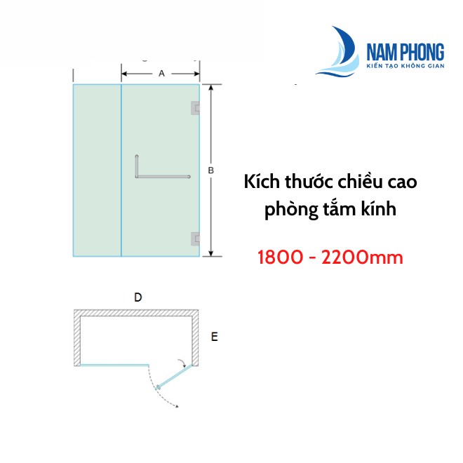 kich thuoc chieu cao phong tam kinh