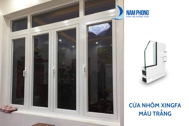Cửa nhôm xingfa màu trắng