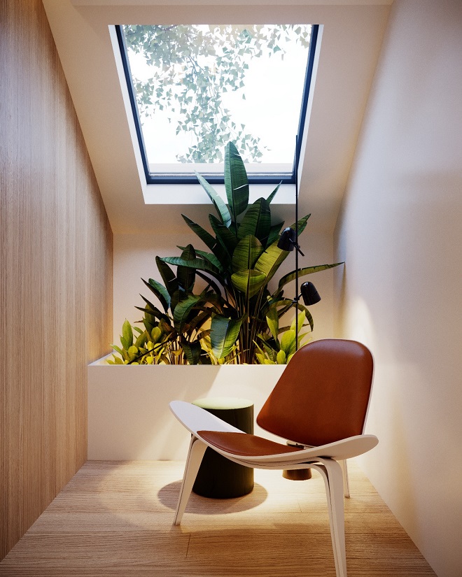 mau gieng troi trong nha don anh sang