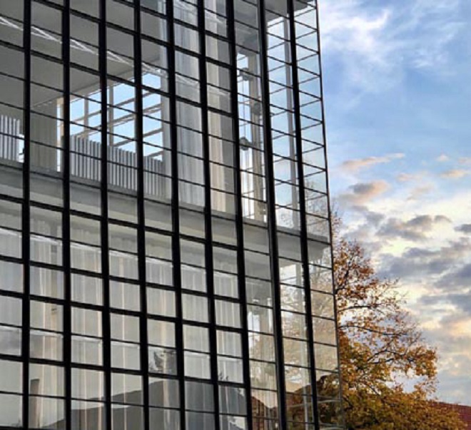 Vách dựng cho tòa nhà cao tầng bằng nhôm hệ 65