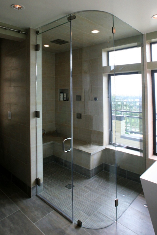 Mẫu cabin tắm kính uốn cong cao cấp