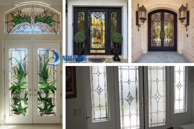 cửa nhôm kính hoa văn