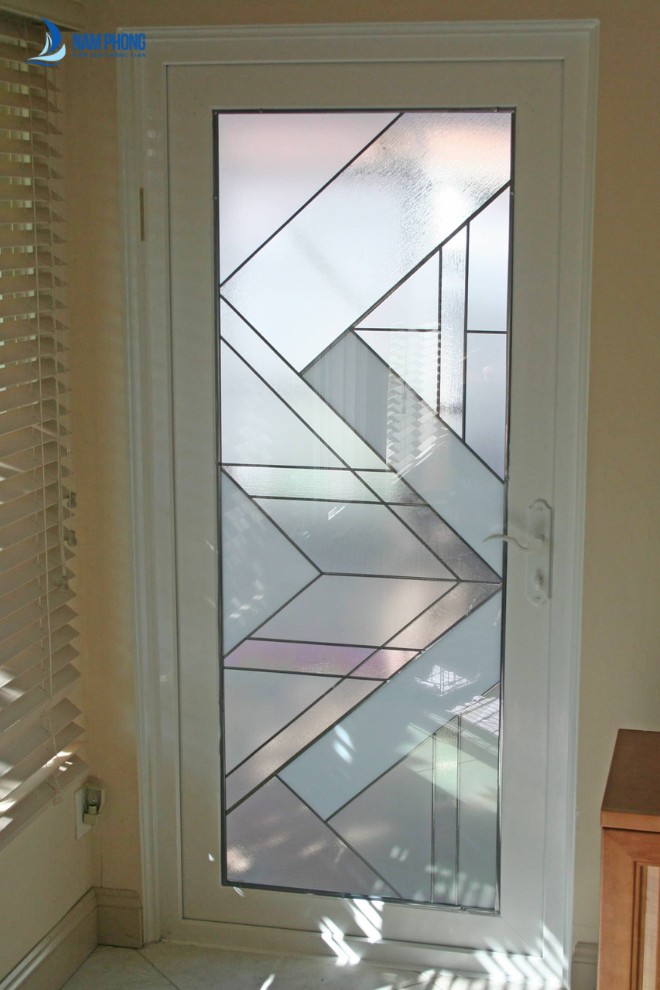 Mẫu cửa kính tranh 3d phòng ngủ thiết kế sáng tạo, đẹp