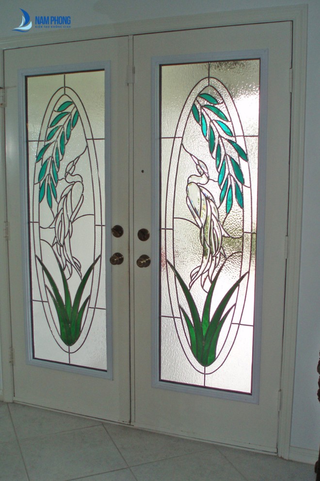 Mẫu cửa kính tranh 3d phòng khách đẹp nhất