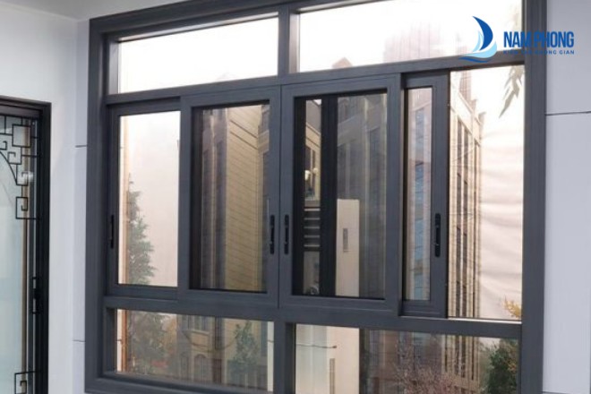 Mẫu cửa sổ 4 cánh mở trượt hiện đại
