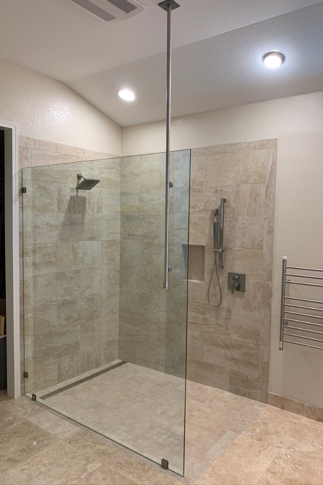 Mẫu phòng tắm kính vuông góc 90 độ cao cấp. đẹp