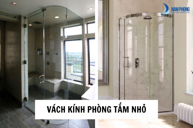vách kính phòng tắm nhỏ