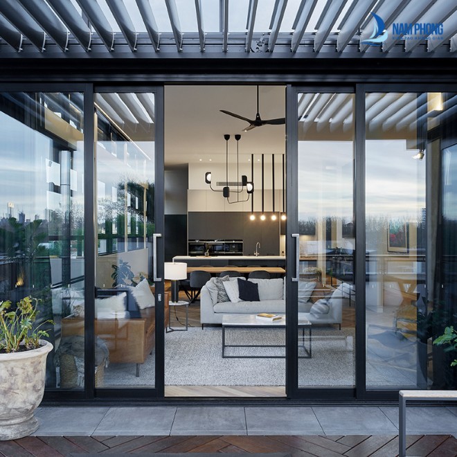 TOP 15+ Mẫu Cửa Nhôm Kính Phòng Khách Đẹp, Giá Rẻ Nhất Mẫu cửa phòng khách thiết kế đẳng cấp nhất
