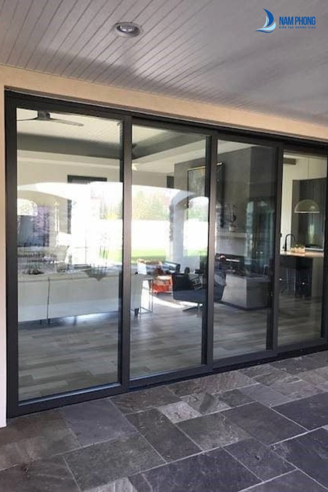 Mẫu cửa nhôm 4 cánh đẹp, tinh tế nhất