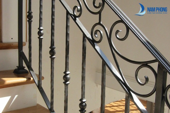 Mẫu lan can cầu thang hoa văn họa tiết đẹp