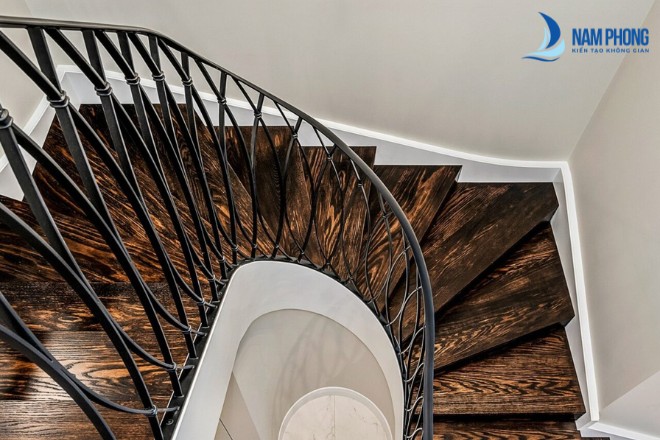 Mẫu lan can cầu thang xoắn ốc được ưa chuộng nhất