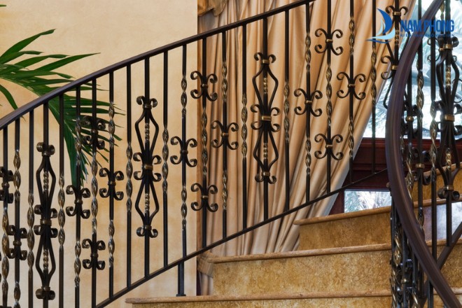 Mẫu lan can cầu thang trong nhà ở, khách sạn