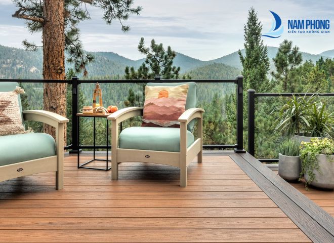 Mẫu lan can kính ban công thiết kế sang trọng hiện đại