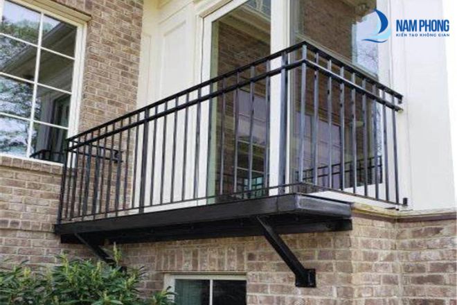 30+ Mẫu Lan Can Ban Công Sắt Sơn Tĩnh Điện Bền Đẹp Mẫu lan can ban công tối giản cực sang trọng