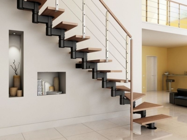 Gợi Ý 50+ Mẫu Cầu Thang Sắt Cho Nhà Nhỏ Đẹp, Ấn Tượng mau-cau-thang-sat-cho-nha-nho-15