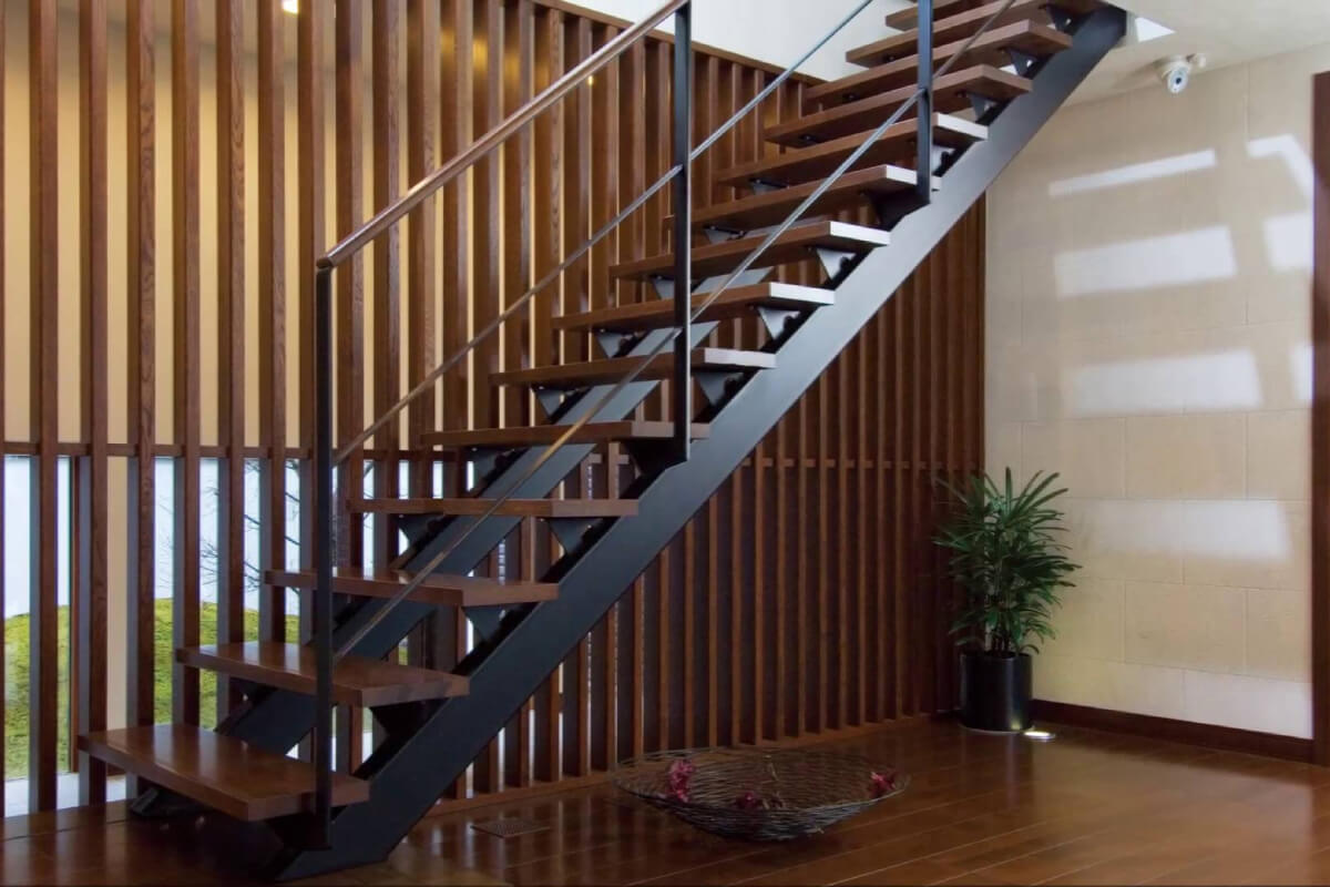 Top 50+ Mẫu Cầu Thang Nhà Ống 5m Đẹp, Sang Trọng Hiện Nay Cầu thang sắt hộp