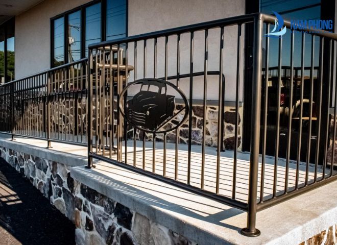 Mẫu lan can sắt nghệ thuật cao cấp sơn tĩnh điện