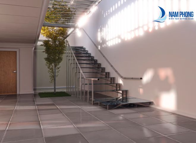 Một số hạn chế khi thiết kế giếng trời trên cầu thang