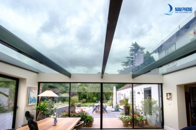 Mẫu mái hiên trong nhà bằng sắt sang trọng nhất