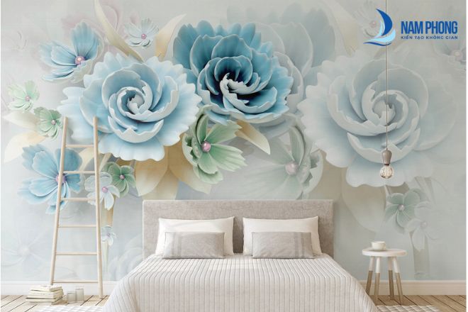 Mẫu tranh kính phòng ngủ thiết kế hiện đại, đẳng cấp