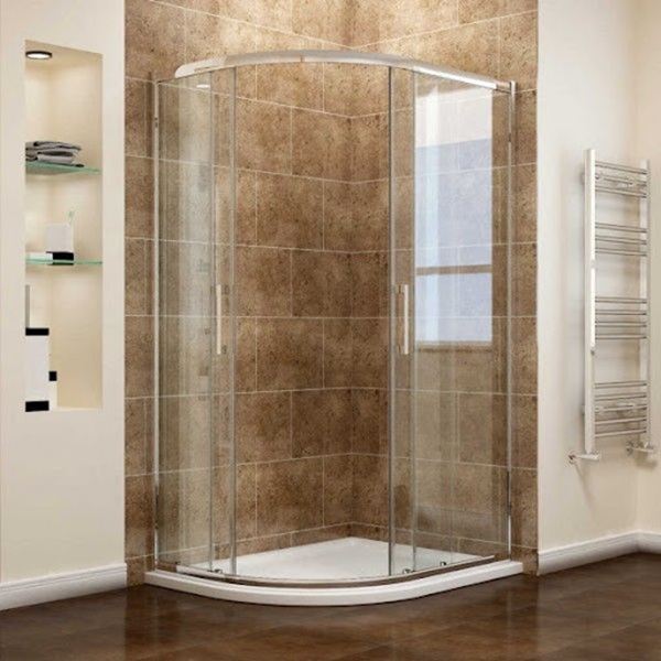 Mẫu mái hiên kính cong cường lực đẹp