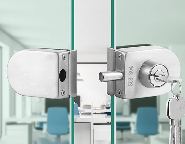Chốt cửa kính cơ học dễ dàng lắp đặt, độ bền cao